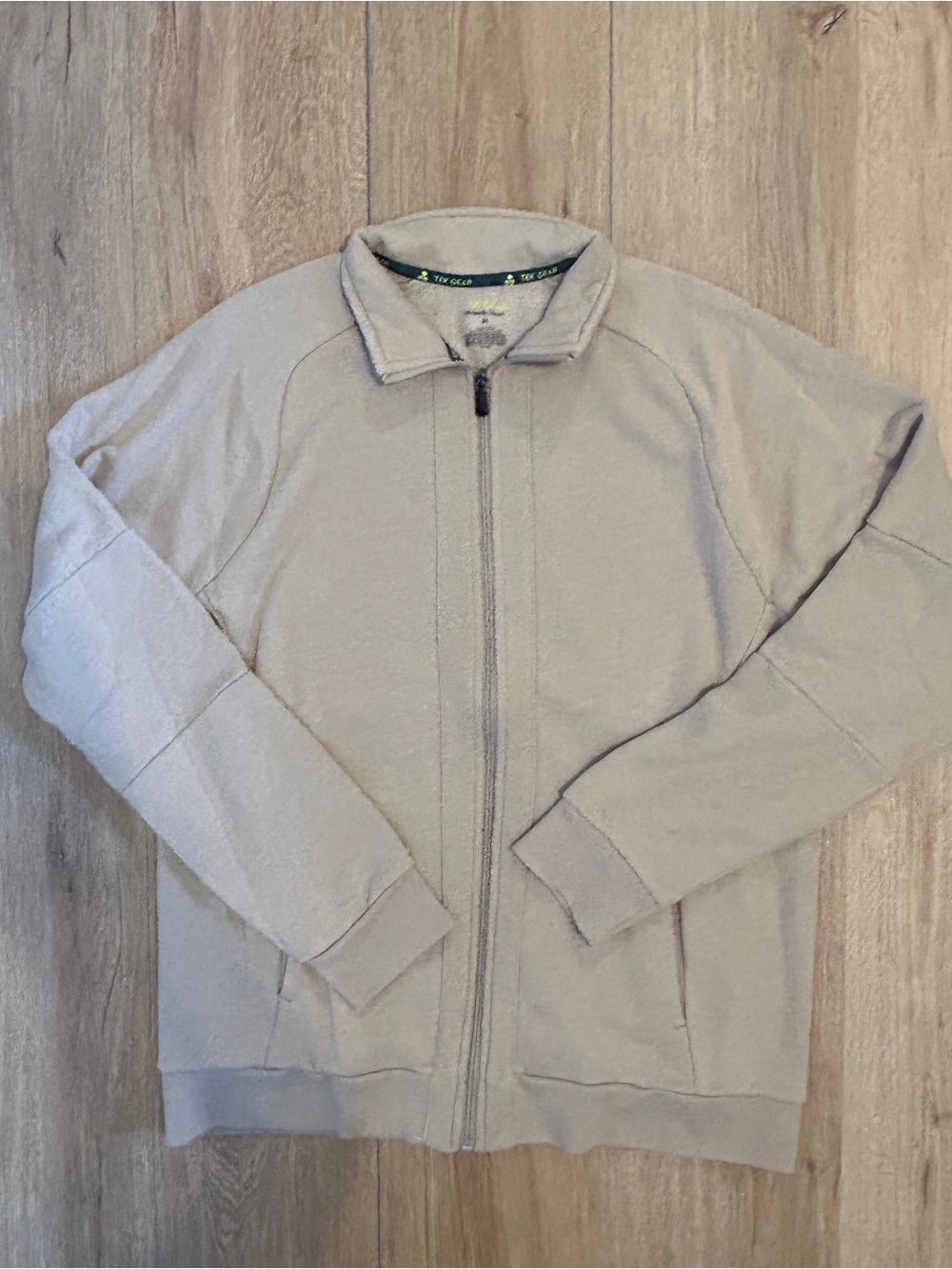 tek gear Light Beige Full-Zip Men's Sweater Jacket